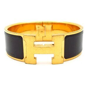 Hermes Bangle Clic Clac Gold Black